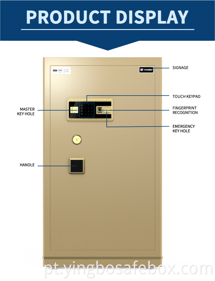 patented double row lock bolts safe box